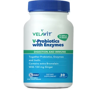 V-Probiotics Enzymes Takviye Edici Gıda 30 Kapsül