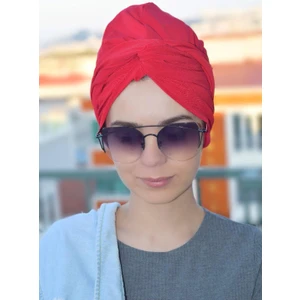 Amisos Bone Şal Dolama Bone  Kırmızı (Hazır Değildir) - Yeni Model Tesettür Giyim