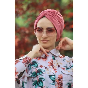 Amisos Bone Şal Dolama Bone  Gül Kurusu Hazır Model - Yeni Model Tesettür Giyim