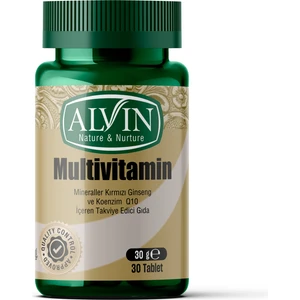 Multivitamin (Kırmızı Ginseng ve Koenzim Q10 İçeren) Takviye Edici Gıda, 30 Tablet
