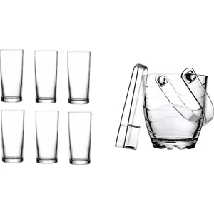 Rakı Bardak ve 8 Prç. Rakı Bardağı ve Buz Kovası Seti