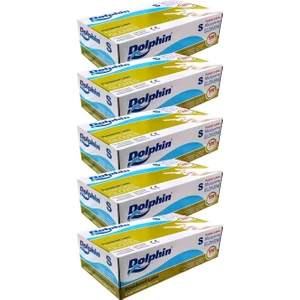 Tek Kullanımlık Küçük Lateks Beyaz Pudralı Eldiven - 5 Adet 100'LÜ Paket