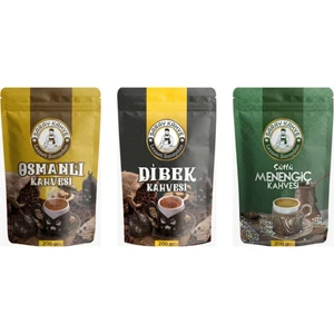 Saray Kahve 3 ' Lü Paket (Osmanlı,dibek,menengic) Kahvesi 200 gr
