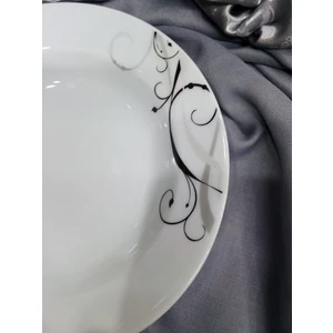 Güral Porselen 19 cm Çukur Yemek Tabağı 12 Adet