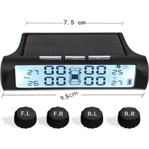 Tpms External Ekranlı Kablosuz Dahili Pilli ve Güneş Enerjili Lastik Basınç Sensörü