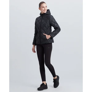 W Capitone Hooded Jacket Kadın Siyah Mont S212001-001
