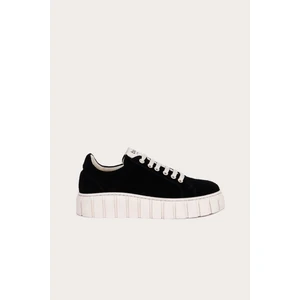 Bueno Shoes Siyah Süet Kadın Düz Ayakkabı