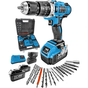 Anadolu Strong ANS1054-M Profesyonel Darbeli Akülü Matkap Çift Akülü Metal Mandren