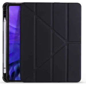 Apple iPad Air 10.9 2020 Kılıf Fuchsia Tri Folding Smart Kalemlikli Standlı Kılıf