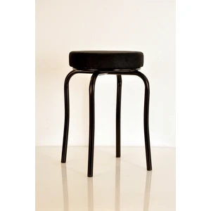 Yılmaz Masacılık 10'lu Siyah Tay Tüyü Siyah Profil Tabure Metal Tabure Mutfak Taburesi Kalın Tabure