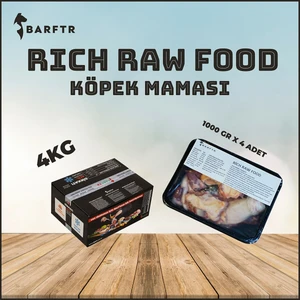 - Rıch Raw Food 4 kg Köpek Maması (4 Paket - 1000 Gr)