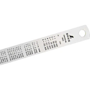 Paslanmaz Çelik Makina Cetveli 15 cm