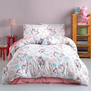 Cote Blanc Unicorn %100 Pamuk Ranforce Tek Kişilik Nevresim Takımı