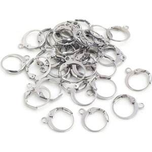 Yiğit Aksesuar 20 Adet Nikel Gümüş Ay Kanca Küpe Kancası