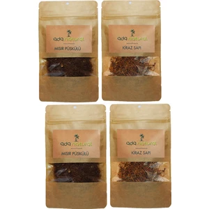 Ada Natural Kiraz Sapı 50 Gr. 2 Adet + Mısır Püskülü 50 Gr. 2 Adet Form Detoks Çayı