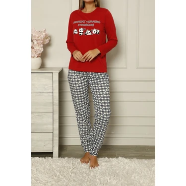 Lady Secret Kırmızı Kadın Pijama Takımı