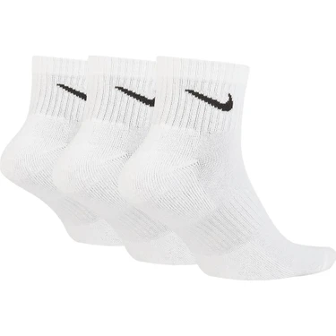 Nike U Nk Everyday Cush Ankle 3pr Erkek Beyaz Çorap -
