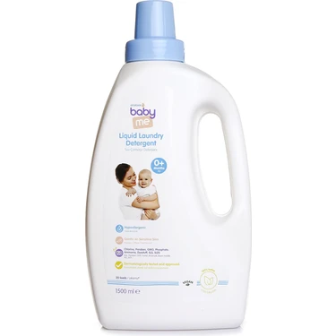 Baby Me Hipoalerjenik Sıvı Bebek Çamaşır Deterjanı 1500 ml Yenidoğan Giysileri
