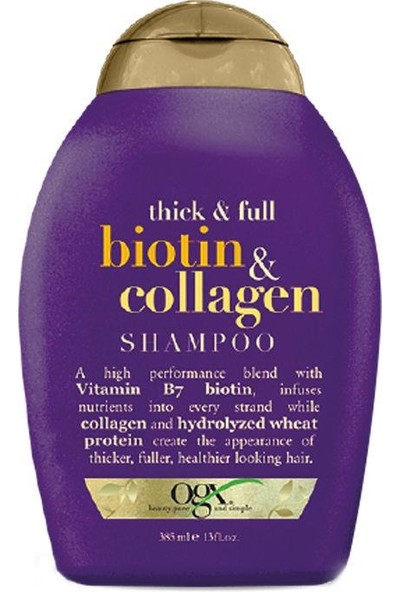Organix Biotin&Collagen Dolgunlaştırıcı Ve Uzatıcı Şampuan 385 Ml