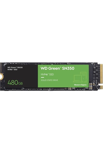 Wd Green SN350 WDS480G2G0C 480 GB 2400/1650 Mb/s M.2 Nvme SSD