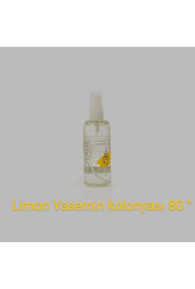 Voyage 2 Adet 100 ml Kapasiteli Limon+Yasemin Çiçeği Karışımı Parfümlü Kolonyası
