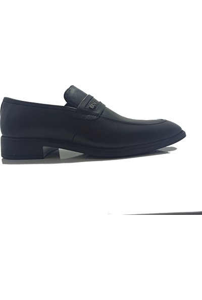 Berenni M-347 Siyah Deri Klasik Erkek Ayakkabı