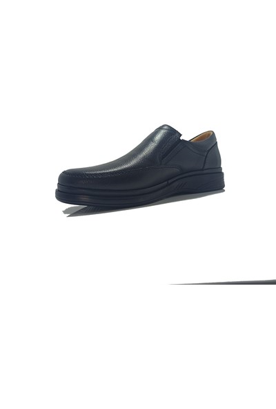 Ekinci Siyah Deri Comfort Günlük Erkek Ayakkabı