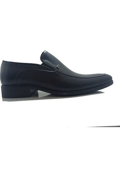 Tek Yıldız 100 Siyah Deri Klasik Erkek Ayakkabı