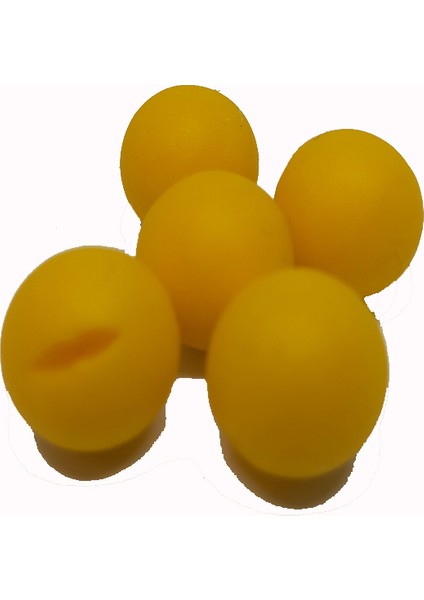 12 mm Yüzen Silikon Sarı Top ( 16 Adet)
