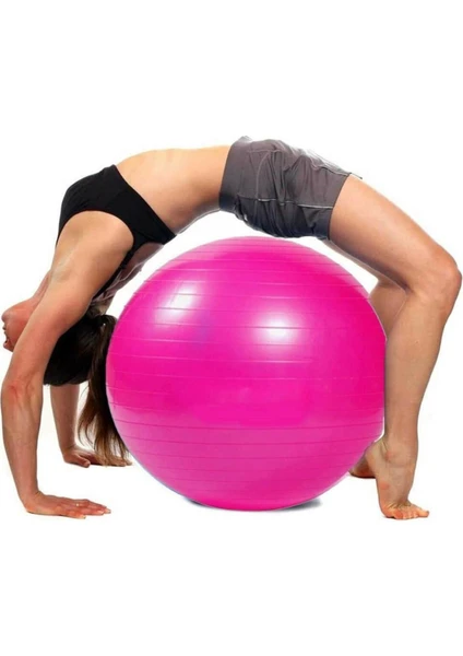 65 cm Pembe Pilates Topu Pilates Denge Yoga Spor Egzersiz Top Jimnastik Fitness Gym