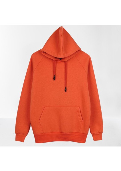 Kapüşonlu Oversize 4 Iplik Içi Komple Pamuk Tam Kışlık Kalın Erkek Hoodie Sweatshirt