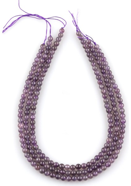 Ametist Doğal Taş Dizi 6 mm Küre Kesim