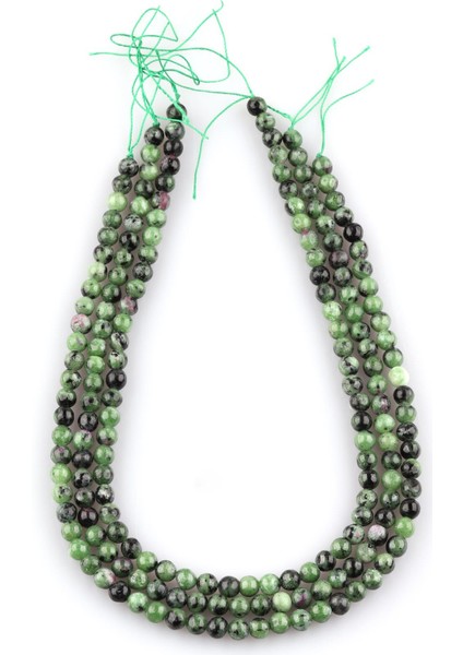 Anyolit Doğal Taş Dizi 6 mm Küre Kesim