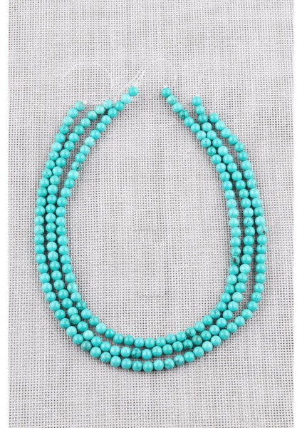 Turkuaz Doğal Taş Dizi 6 mm Küre Kesim