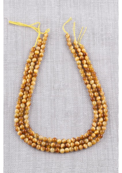 Sarı Kaplan Gözü Doğal Taş Dizi 6 mm Küre Kesim