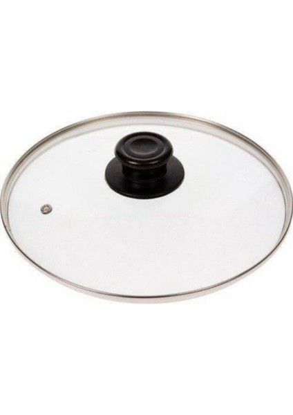 Cam Kapak Tencere Tava Sahan Için Kapak 30 cm