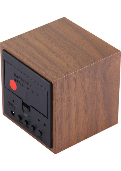 Ahşap Saat Masası Masa LED Dijital Ekran Çalar Saat - Kahverengi (Yurt Dışından) fırsatları