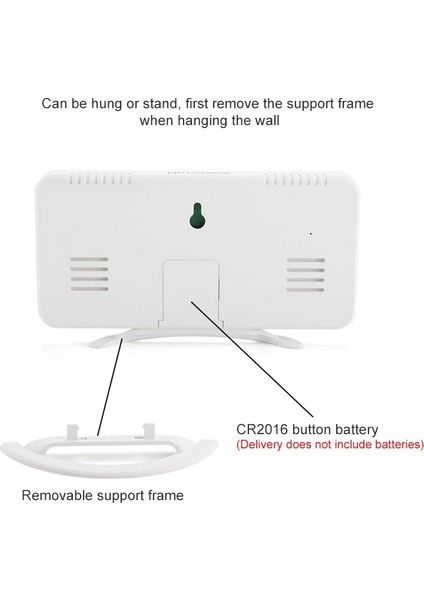 TS-8201-HW LED Makyaj Aynası Masası Saat Elektronik Alarm - Siyah (Yurt Dışından) indirimleri