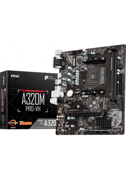 Msı MB A320M Pro-Vh A320M DDR4 Am4 4x Sata VGA HDMI Anakart