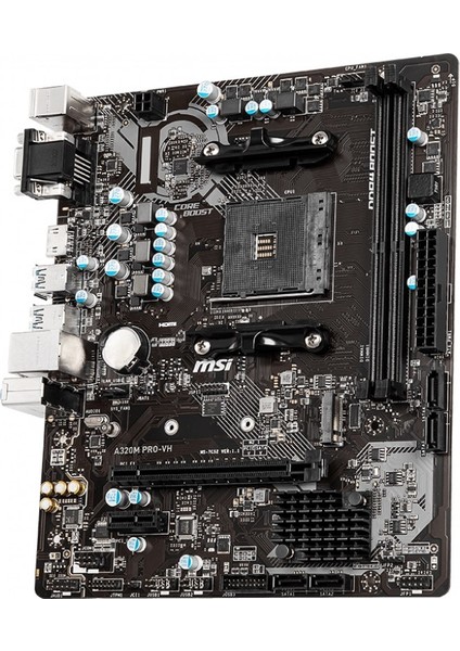 Msı MB A320M Pro-Vh A320M DDR4 Am4 4x Sata VGA HDMI Anakart