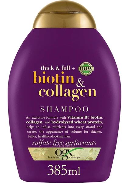 Dolgunlaştırıcı Biotin &  Şampuan, 385 Ml