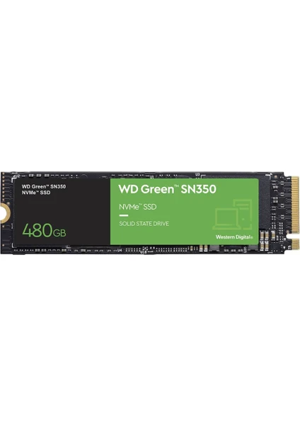 Wd Green Sn350 480GB 2400-1650MB M.2 NVMe SSD