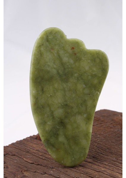 Gua Sha Yeşim Doğal Masaj Taşı - Yüz Cilt Masaj Taşı - MS0061