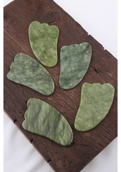 Gua Sha Yeşim Doğal Masaj Taşı - Yüz Cilt Masaj Taşı - MS0061 modelleri