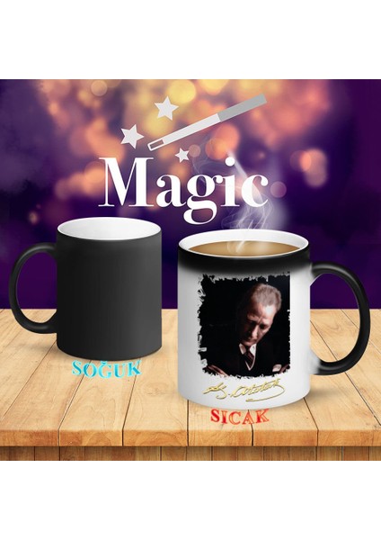 Yazı Yazarken Mustafa Kemal Atatürk Kupa BARDAK-ATA501