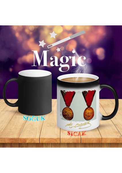 Mustafa Kemal Atatürk'ün Rozetleri Kupa BARDAK-ATA684