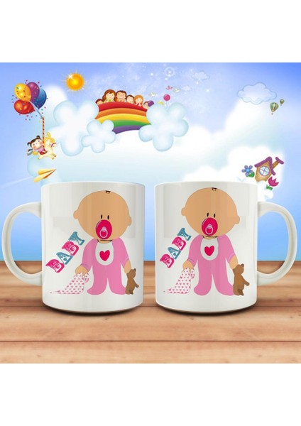 Çocuklar Için Hediyelik Baby Şirin Kız Bebeği Kupa Bardak
