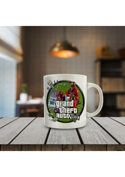 Gta5 - Grand Theft Auto Hediyelik Kupa Bardak
