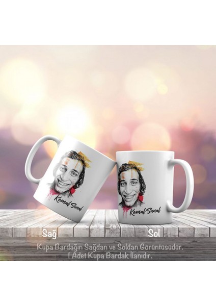Yeşilçam Yıldızları - Kemal Sunal Kupa Bardak - Arkadaş ve Sevdiklerinize Hediyelik