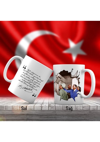 Asil Hediyelik Baş Öğretmen -Mustafa Kemal Atatürk - Atatürk'ün Sözleri -Kupa Bardak